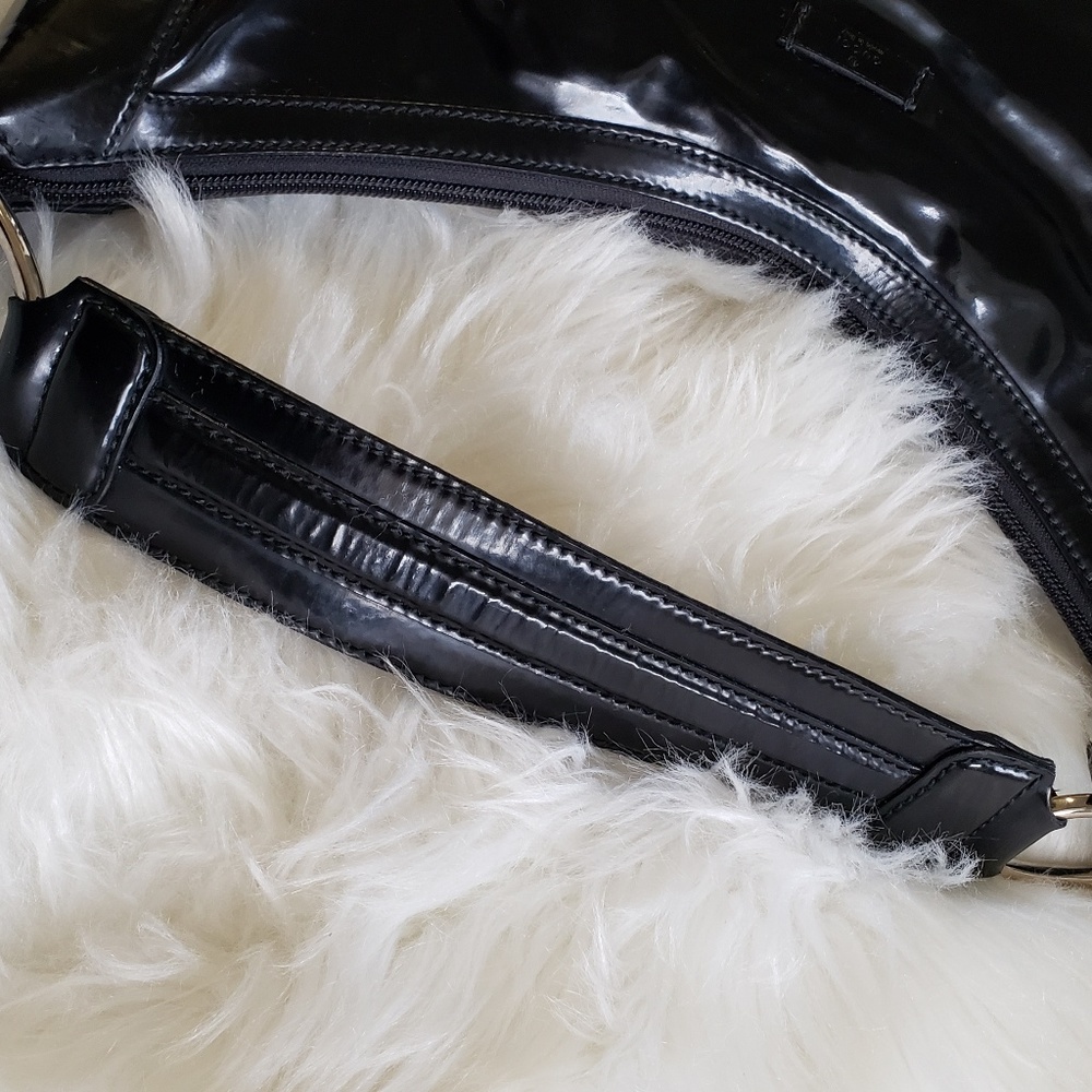B2G1 Gucci Patent Leather Half Moon Shoulder Bag - Picture 6 of 8